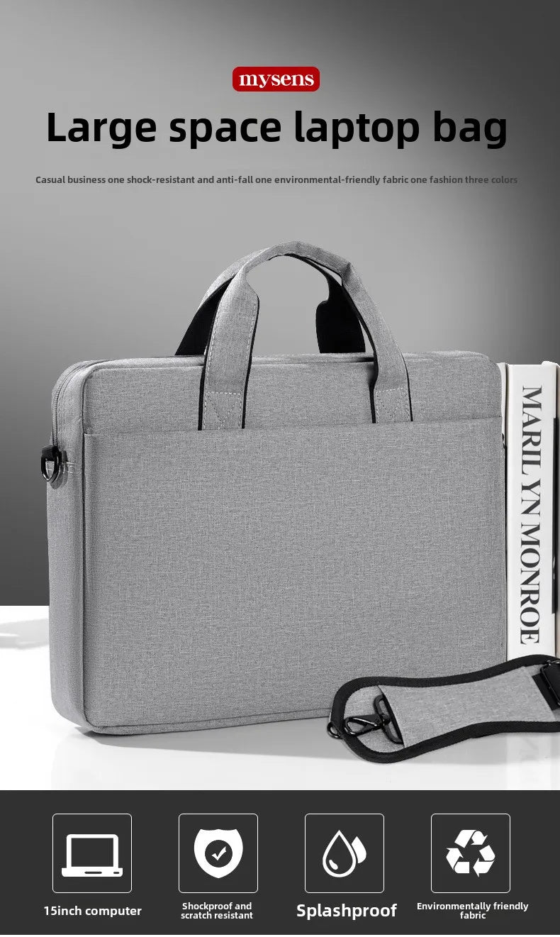 Sac pour ordinateur portable, sac à main à bandoulière, pochette pour ordinateur portable, porte-documents pour Macbook Air Pro HP Huawei Asus Dell Xiaomi de 14 15 17 pouces
