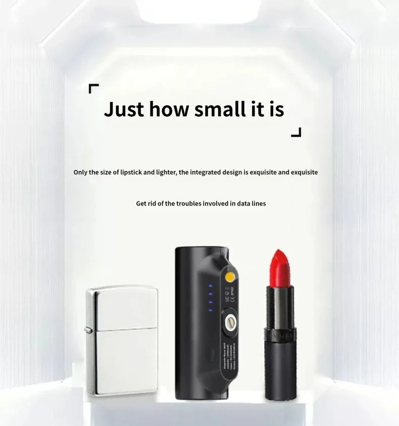 Mini batterie externe à Capsule magnétique 5000mAh, chargeur d'urgence, batterie externe de secours adaptée à la type-c Xiaomi iphone 12 pro