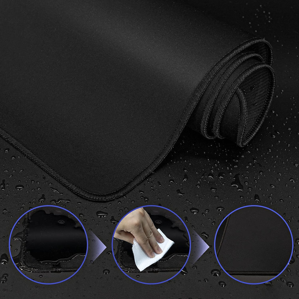 XXL noir tapis de souris tapis de souris de jeu grand tapis de souris Gamer Mause tapis PC tapis de bureau clavier tapis de souris d'ordinateur