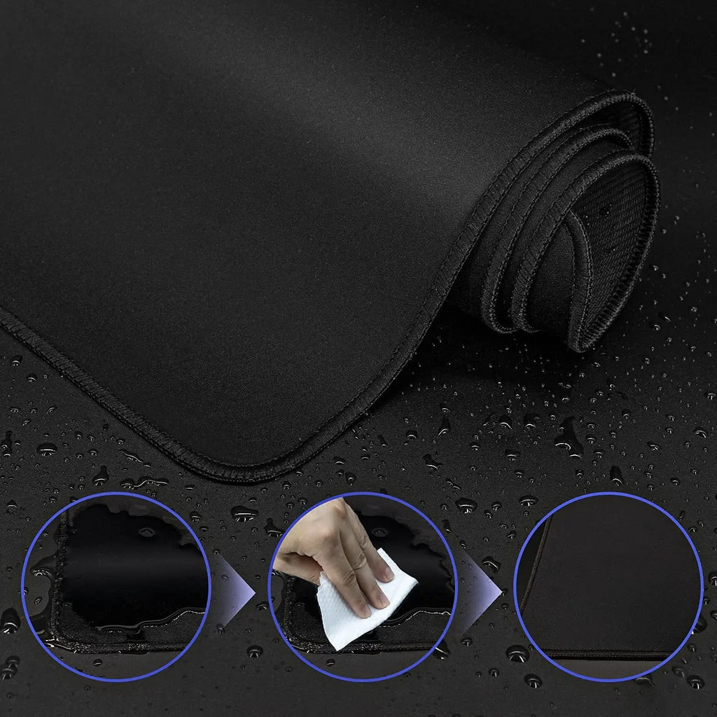 XXL noir tapis de souris tapis de souris de jeu grand tapis de souris Gamer Mause tapis PC tapis de bureau clavier tapis de souris d'ordinateur