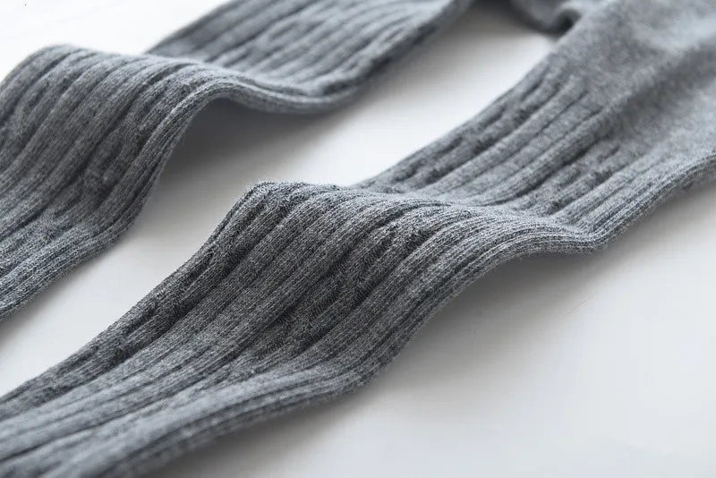 Collants tricotés en maille pour bébés filles, mignons, en coton, taille haute, respirants, pour tout-petits de 0 à 6 ans, printemps-automne