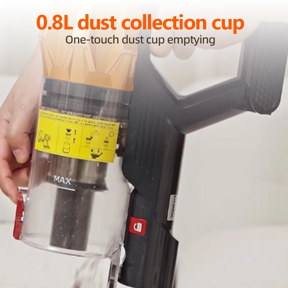Aspirateur sans fil 550W, moteur sans balais, aspiration 55K PA, aspirateur Vertical, tasse à poussière pour maison intelligente, 3 têtes de brosse