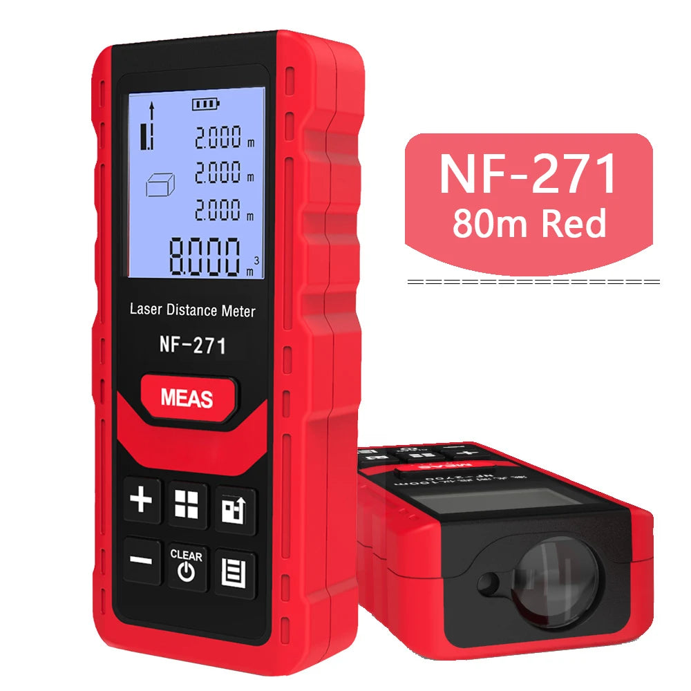 NoynotifNF-271 Distancemètre Laser 40M 80M Télémètre Bande Télémètre Dispositif De Mesure Règle Numérique Outil De Test