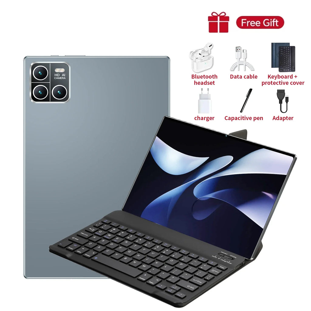 2025 Global nouvelle tablette 10.36 pouces Android 14 Pad 13 Pro 16GB 1TB Snapdragon 8 Gen2 4K HD 5G WIFI Bluetooth 20000mAh tablettes