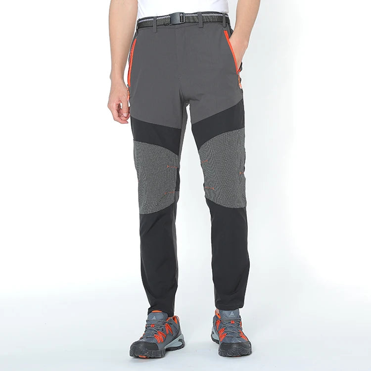 Pantalons longs d'extérieur pour hommes, élastiques, à séchage rapide, imperméables, pantalons de randonnée, légers et d'assaut, printemps et été
