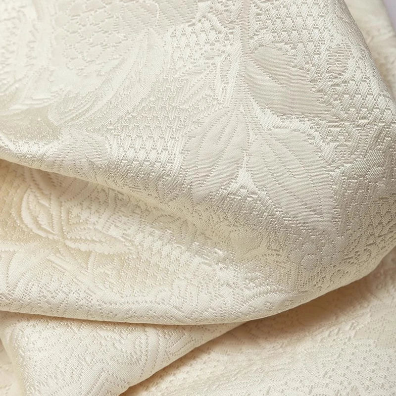 2025 femmes mode printemps nouveau Style Texture entrelacée couronne crêpe col en v à manches longues ample lait blanc manteau costume