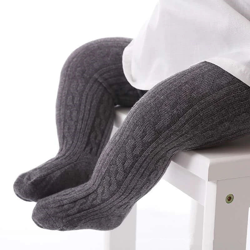 Collants tricotés en maille pour bébés filles, mignons, en coton, taille haute, respirants, pour tout-petits de 0 à 6 ans, printemps-automne