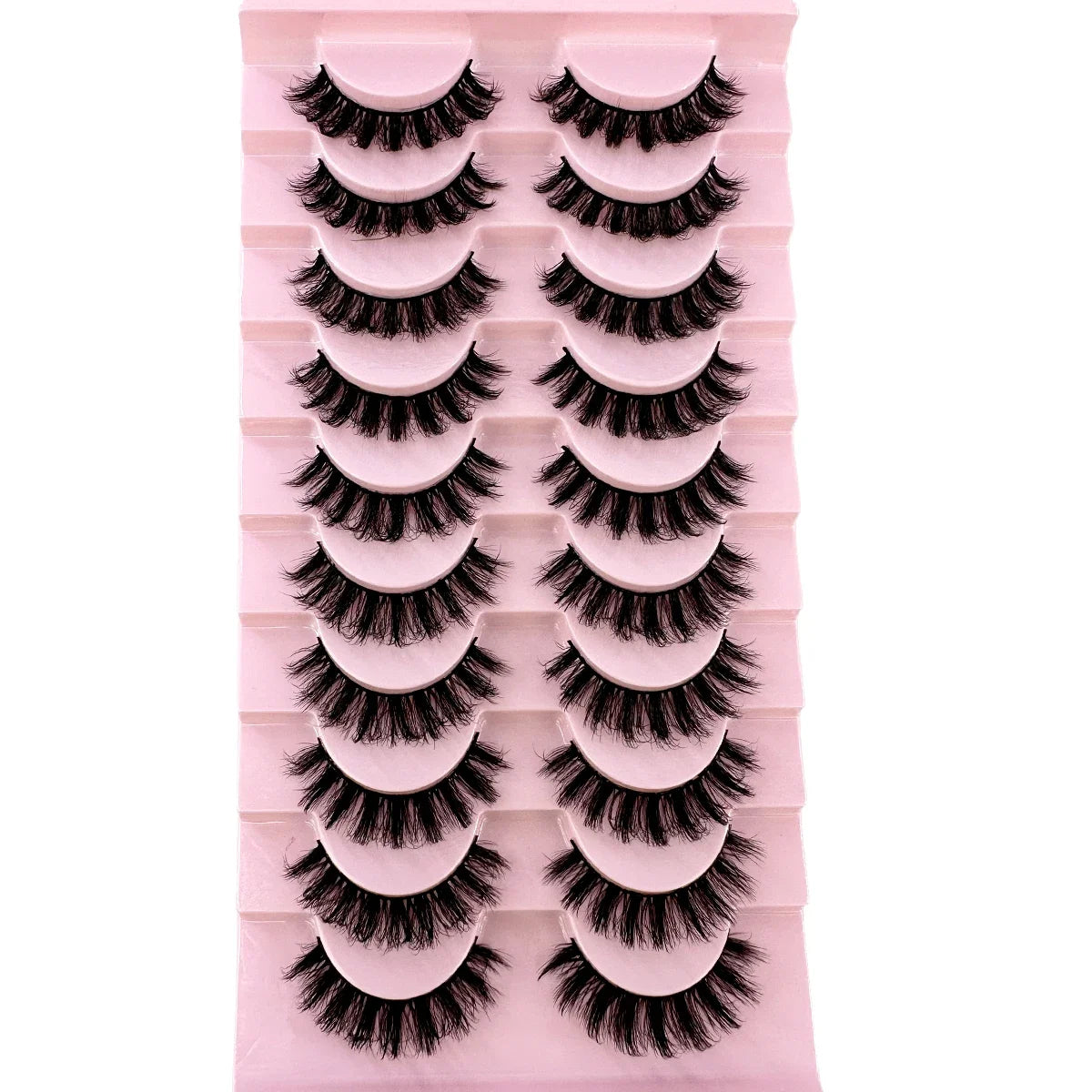 10 paires de Faux Cils 8D en vison naturel, Volume dramatique, Extension de Faux Cils, vente en gros, outil de maquillage