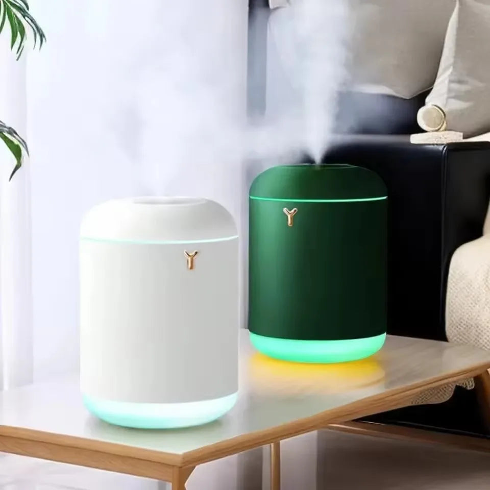 Humidificateur d'air de bureau domestique de grande capacité 1000ml, brumisateur USB avec lumière LED de couleurs, petit humidificateur de Table à brouillard lourd