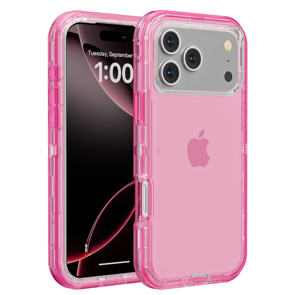 Coque de téléphone 3 en 1 pour iPhone 17 16E 15 14 16 PLUS 11 17 Pro MAX MINI 17 Air, hybride robuste, résistante aux chocs, armure rigide
