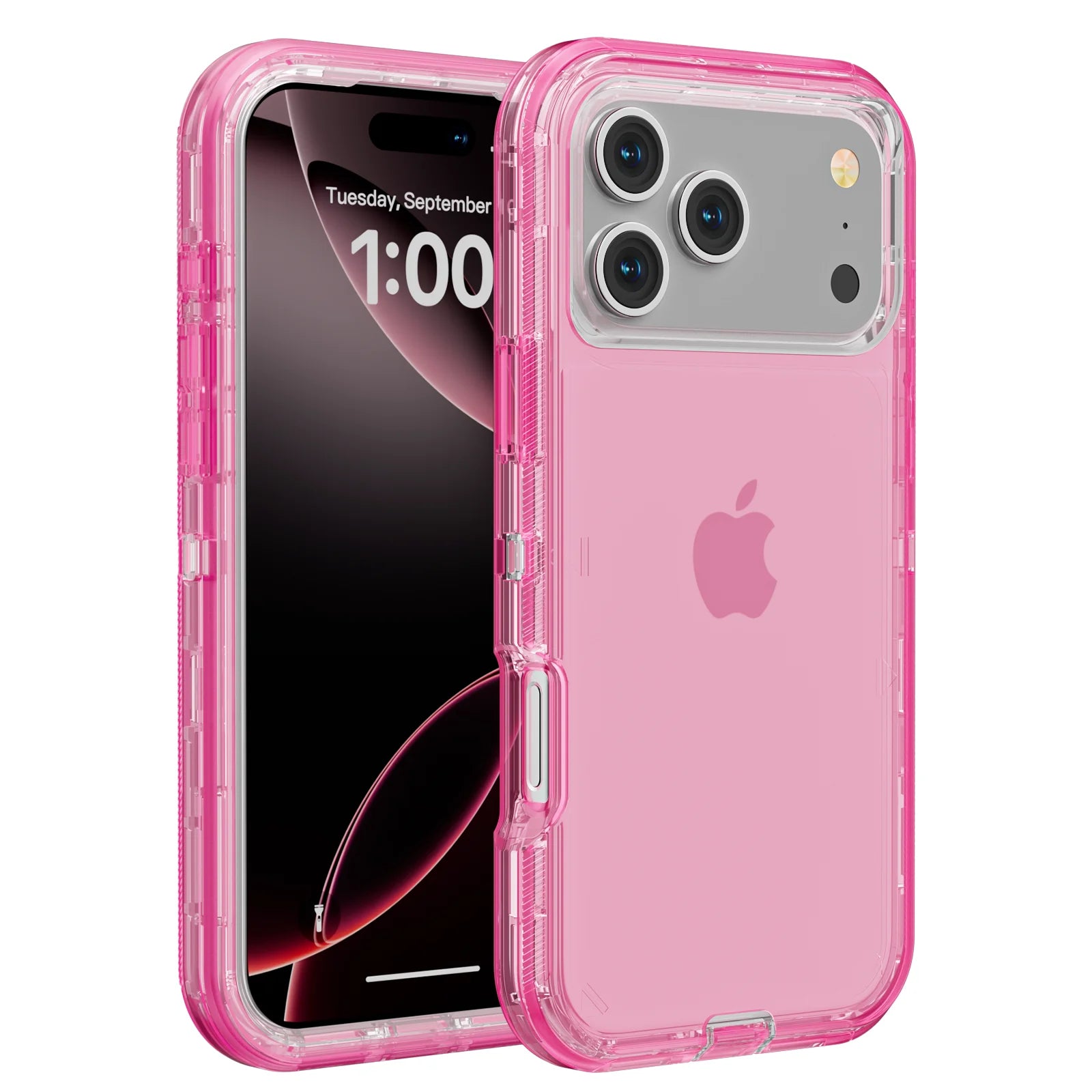 Coque de téléphone 3 en 1 pour iPhone 17 16E 15 14 16 PLUS 11 17 Pro MAX MINI 17 Air, hybride robuste, résistante aux chocs, armure rigide