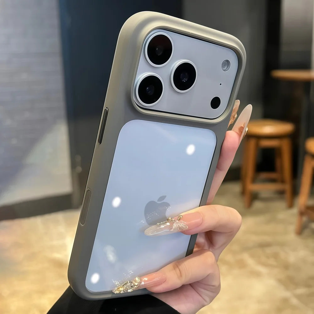 Coque de téléphone transparente avec bouton tactile pour appareil photo Intelligent, étui antichoc Transparent pour iPhone 17 Pro Max 17 Pro 17 Air