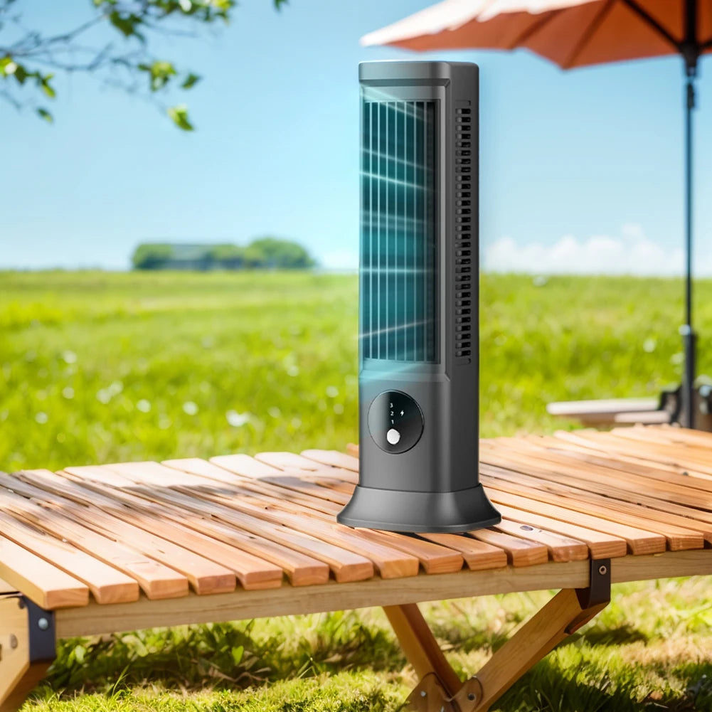 Ventilateur tour Portable, refroidissement Vertical et Horizontal, tour de bureau, ventilateur électrique Rechargeable par USB, climatiseur pour le bureau et la maison