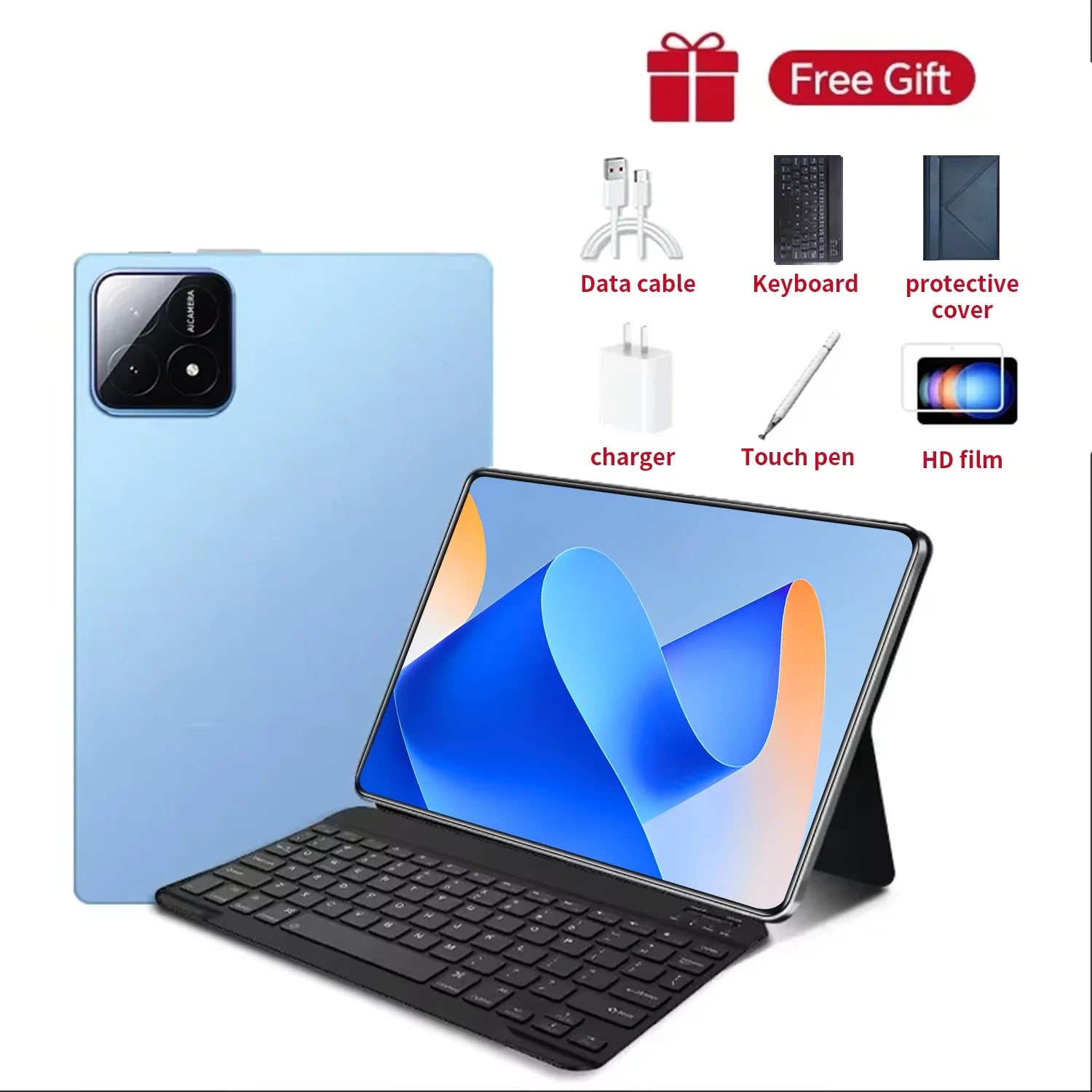 2025 Global nouvelle tablette 10.36 pouces Android 14 Pad 13 Pro 16GB 1TB Snapdragon 8 Gen2 4K HD 5G WIFI Bluetooth 20000mAh tablettes