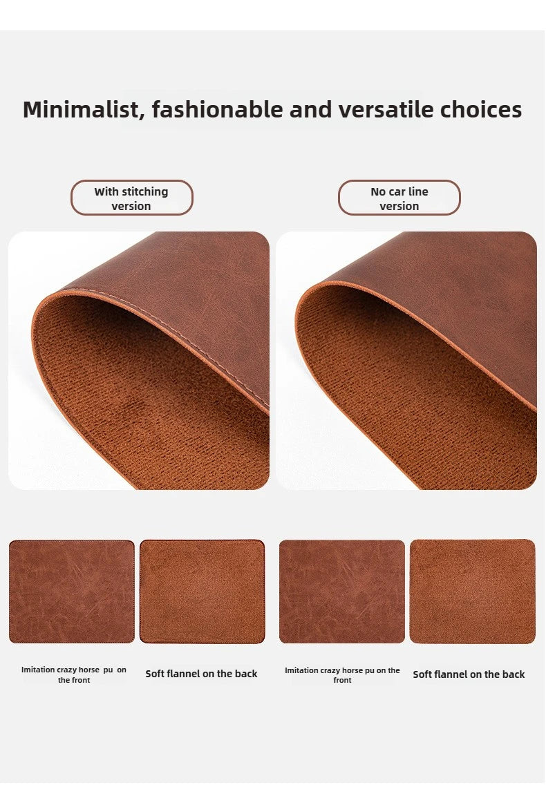 Tapis de bureau imperméable en PU, housse de protection, grand tapis de souris pour ordinateur portable, antidérapant, facile à nettoyer, pour clavier