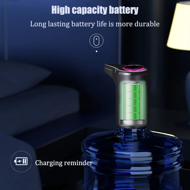 Distributeur d'eau électrique, machine à eau potable automatique intelligente pour eau en bouteille et purifiée, chargement USB
