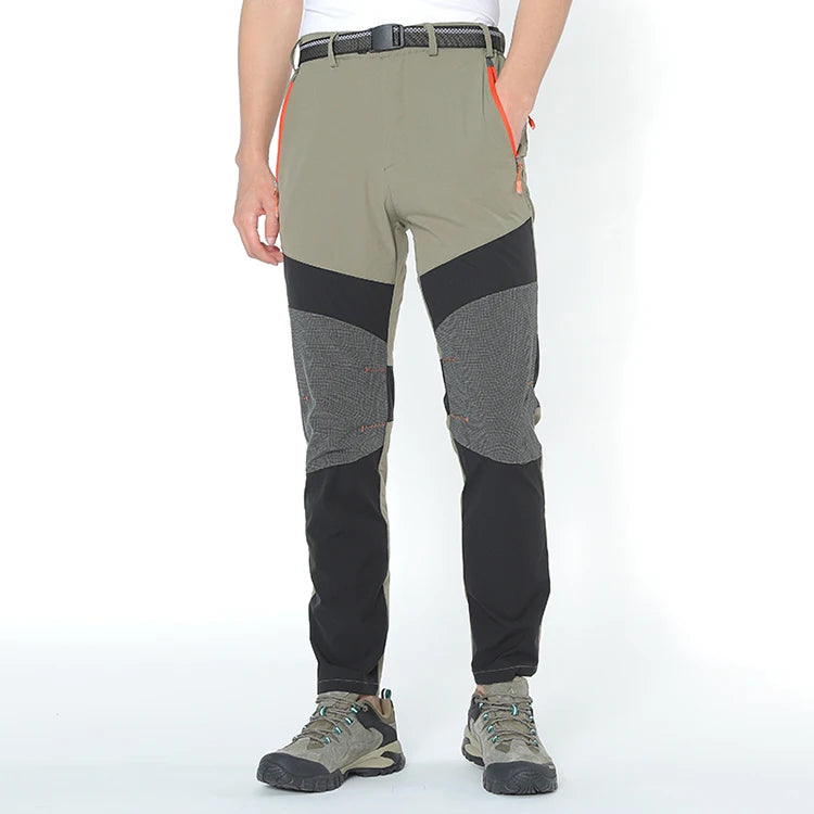 Pantalons longs d'extérieur pour hommes, élastiques, à séchage rapide, imperméables, pantalons de randonnée, légers et d'assaut, printemps et été