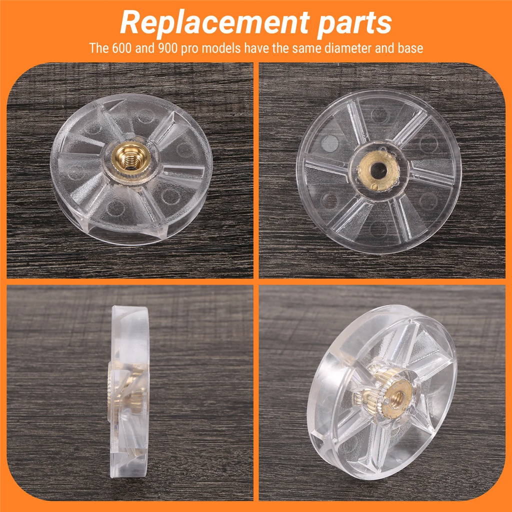 Lot de 3 pièces de rechange pour engrenage de base supérieur, pour mélangeur NutriBullet 600W 900W