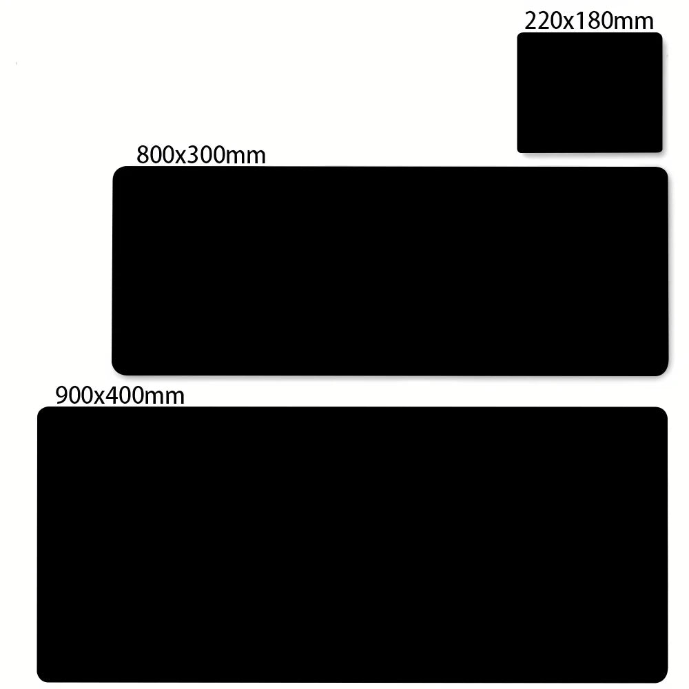 Grand tapis de souris noir Anime Gamer clavier tapis de bureau Xxl accessoires de jeu Pc armoire jeux ordinateur Lockrand tapis de souris 90x40 cm
