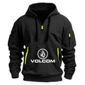 VOLCOM 2025 printemps automne hommes demi fermeture éclair sweat à capuche sport décontracté pull Harajuku à manches longues manteau ample