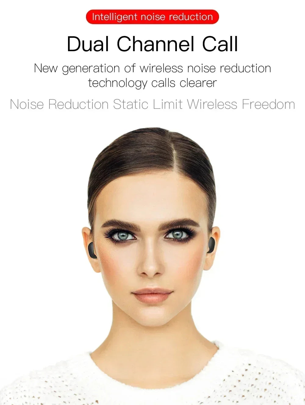 E6S sans fil Bluetooth écouteurs TWS Bluetooth casque sans fil écouteurs antibruit avec Microphone casque