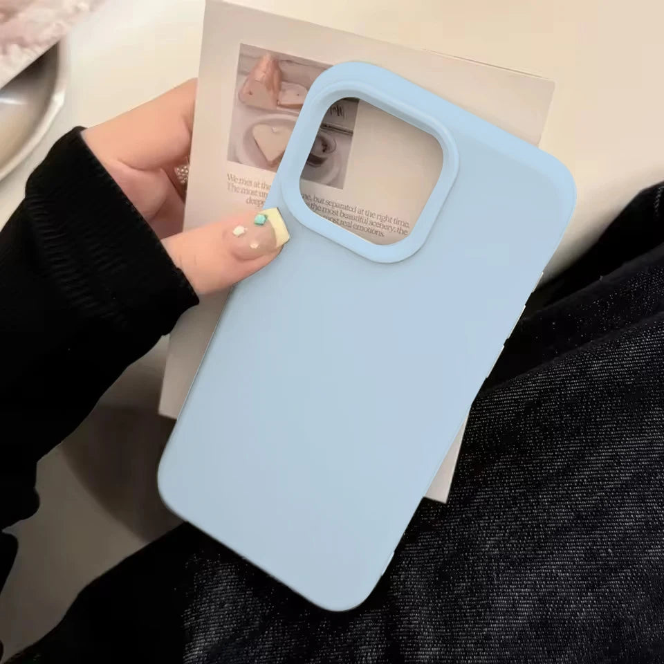 Coque de téléphone en Silicone d'inspiration d' Dopamine, couleur unie, Simple, à la mode, pour iPhone 17 Pro 16 Plus 16 Pro Max 15 14 13 12 11, coque arrière