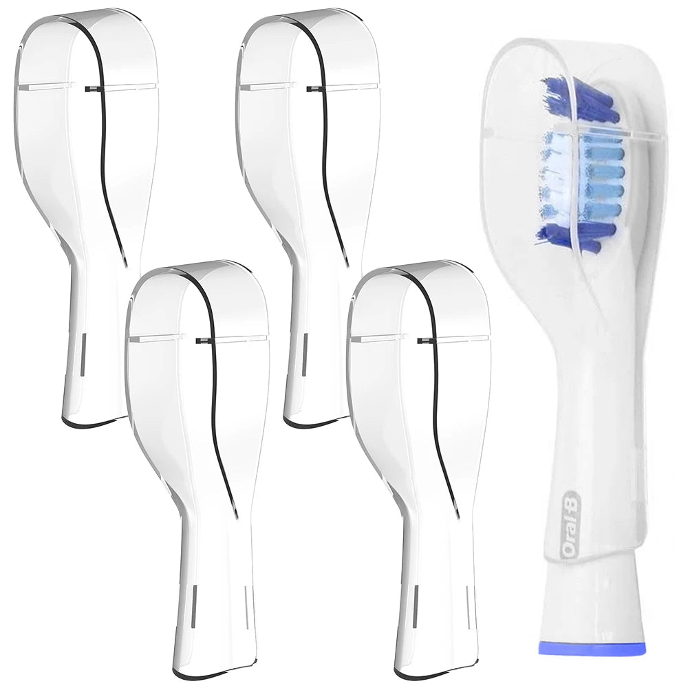 Compatible avec les têtes de brosse à dents électrique à tête longue Oral B, couvercles anti-poussière, capuchon de protection pour têtes de brosse orales B longues