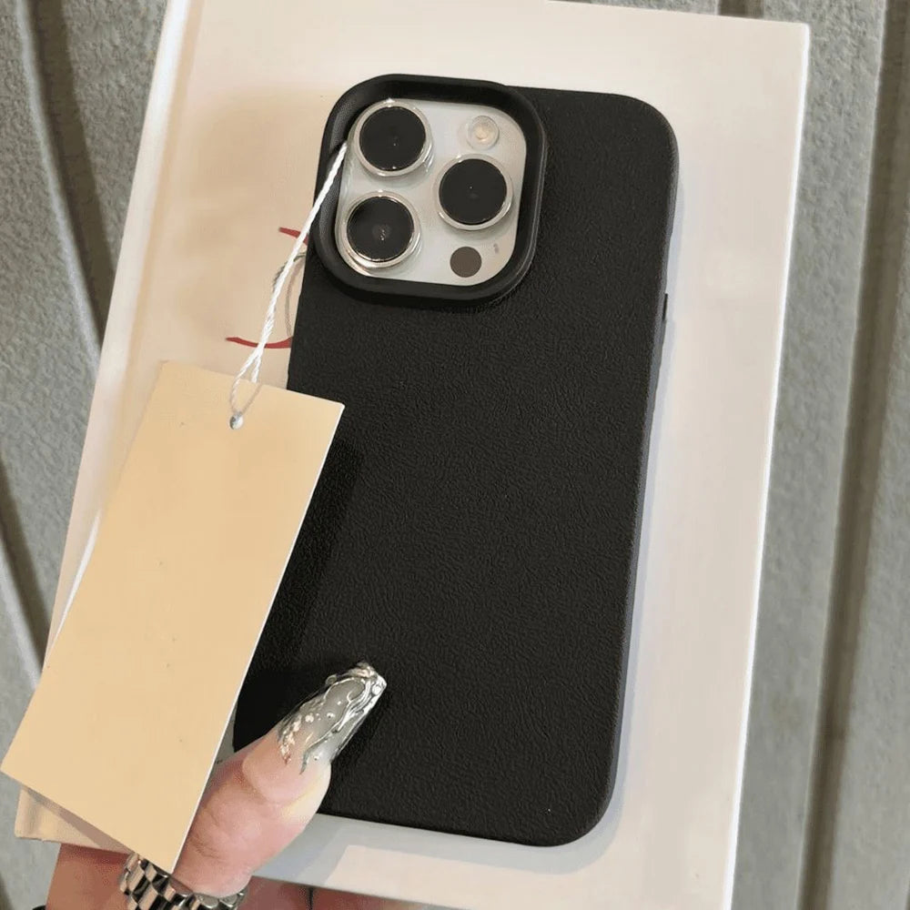 Coque de téléphone en cuir pour iPhone 17 Pro Max 16 13 11 15 14 Plus 12 17 Air 17Promax 16promax, antichoc, souple, en TPU