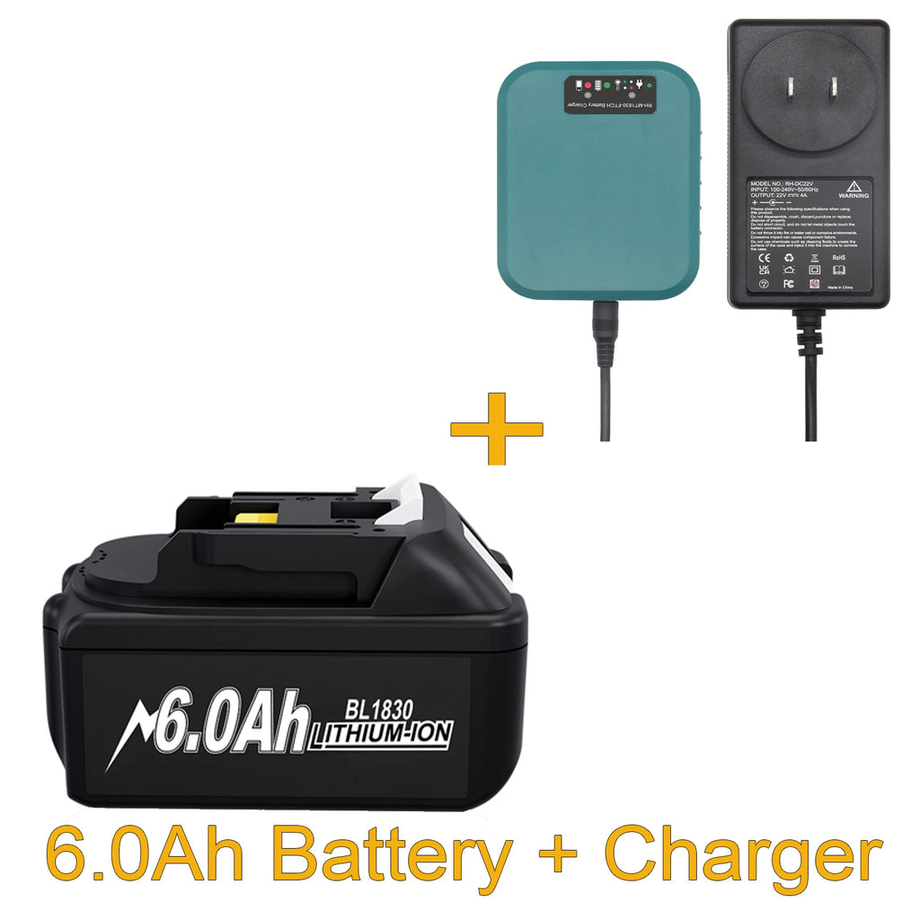 Pour Makita 18V 6.0Ah 9.0Ah batterie de remplacement Lithium-ion Compatible pour Makita BL1830 BL1840 BL1860 BL1890 outils électriques