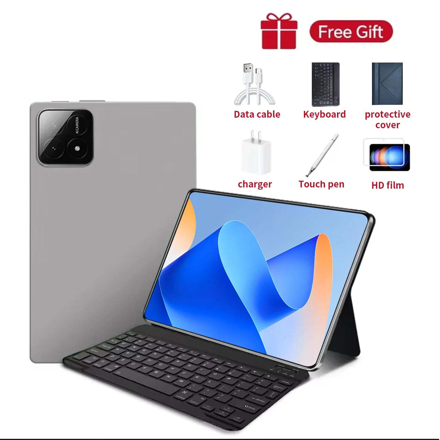2025 Global nouvelle tablette 10.36 pouces Android 14 Pad 13 Pro 16GB 1TB Snapdragon 8 Gen2 4K HD 5G WIFI Bluetooth 20000mAh tablettes