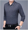 Polos rayés à manches longues pour hommes, Streetwear décontracté, Vêtements d'affaires, Mode coréenne, Polyvalent, Nouveau, Automne, Printemps