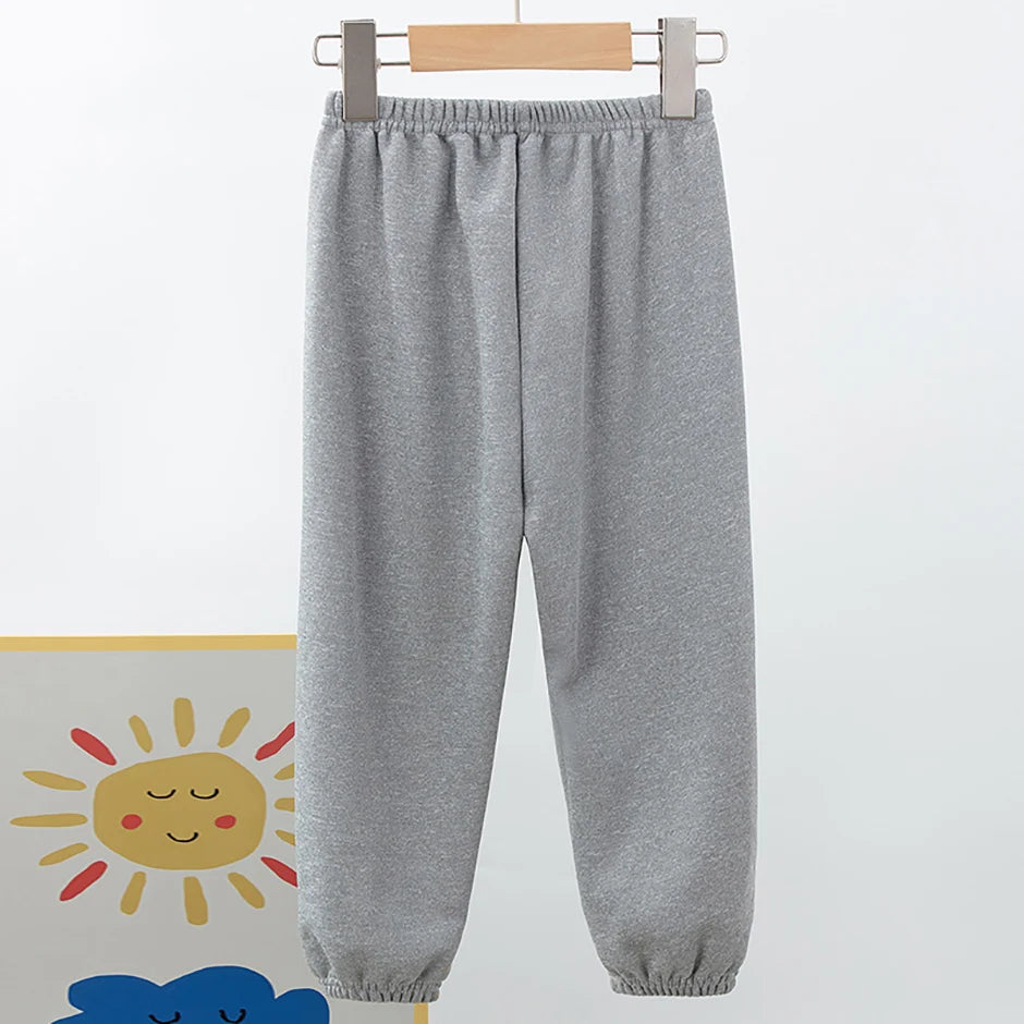 1/3 Pack enfants printemps couleur unie pantalons garçons et filles loisirs tendance taille élastique pantalon grand garçon sport Joker Harun pantalons