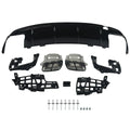 MagicKit pour Mercedes Benz AMG W117 C117 X117 diffuseur arrière avec tuyaux d'échappement CLA260 CLA45 brillant à lèvres de pare-chocs arrière noir
