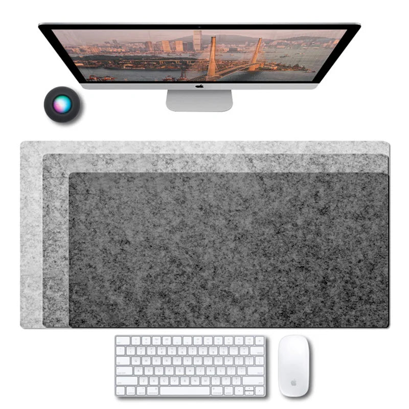 Coussin grand tapis de souris de jeu XXL tapis de bureau d'ordinateur Table clavier laine feutre bureau d'ordinateur portable tapis de souris antidérapant