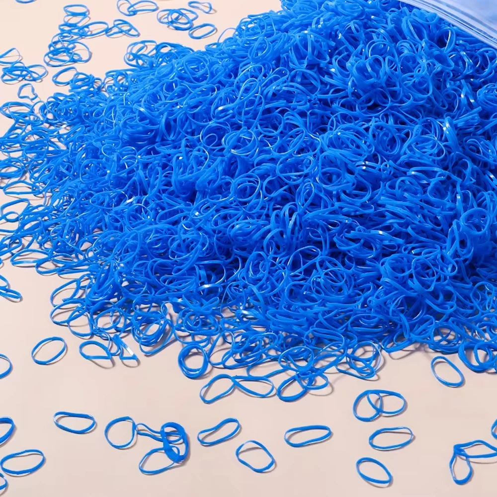 Artificiel astique de poulet coloré pour filles, attaches pour cheveux, bande de sauna, porte-queue de cheval pour enfants, accessoires pour cheveux, 500 pièces, 1000 pièces, 2000 pièces