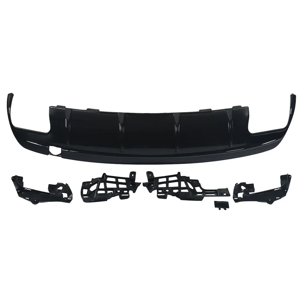 MagicKit pour Mercedes Benz AMG W117 C117 X117 diffuseur arrière avec tuyaux d'échappement CLA260 CLA45 brillant à lèvres de pare-chocs arrière noir