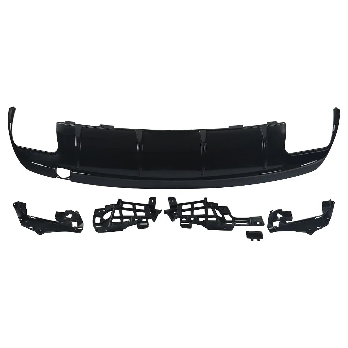 MagicKit pour Mercedes Benz AMG W117 C117 X117 diffuseur arrière avec tuyaux d'échappement CLA260 CLA45 brillant à lèvres de pare-chocs arrière noir