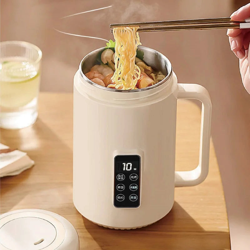 Bouilloire électrique 500W 12h, Pot spécial pour bouillie de rendez-vous, tasse de santé Portable en acier inoxydable 304, cuiseur à riz multifonctionnel 1L