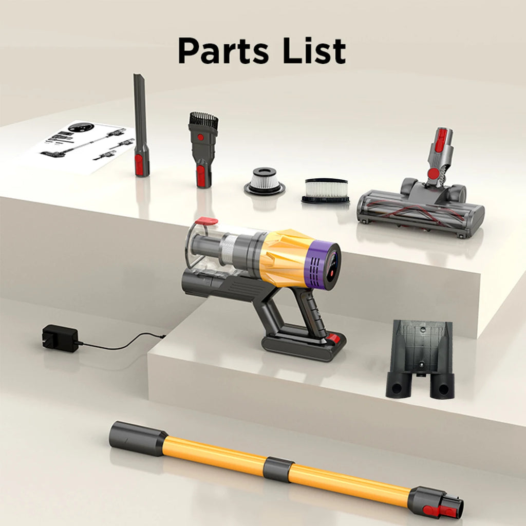 Aspirateur sans fil 550W, moteur sans balais, aspiration 55K PA, aspirateur Vertical, tasse à poussière pour maison intelligente, 3 têtes de brosse
