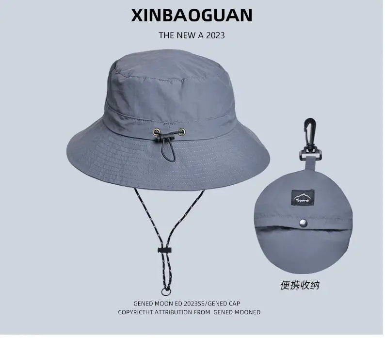 Chapeau anderImperméable pour Homme et Femme, Pare-soleil de Pêche, Alpinisme, Sports de Plein Air, Casquette à la Mode, E27, Printemps et Été