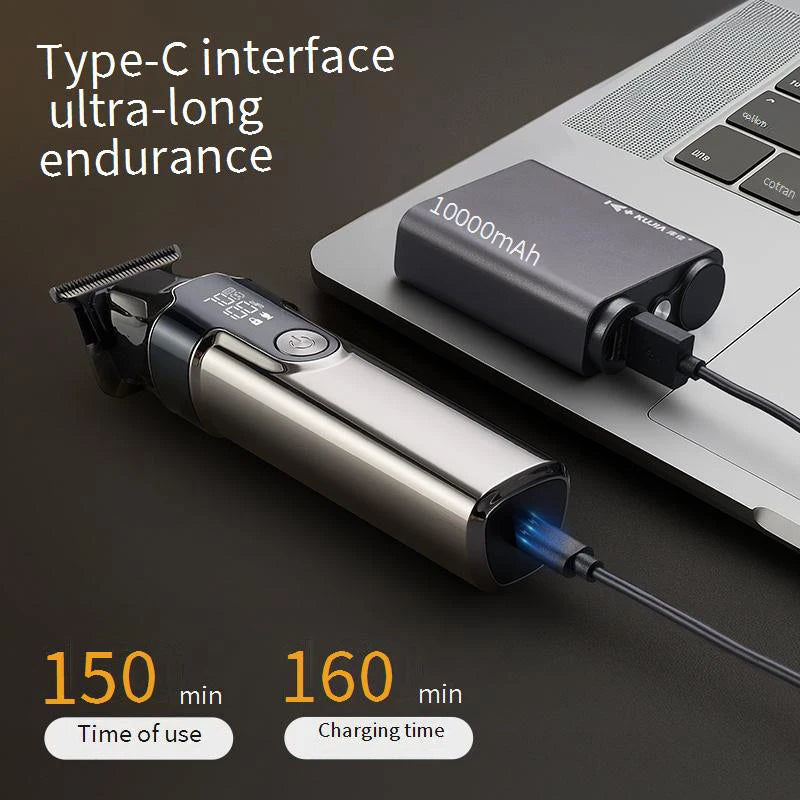 3 pièces en un ensemble professionnel électrique tondeuses à cheveux Kit tondeuse à cheveux Rechargeable hommes rasoir USB charge Machine de coupe de cheveux
