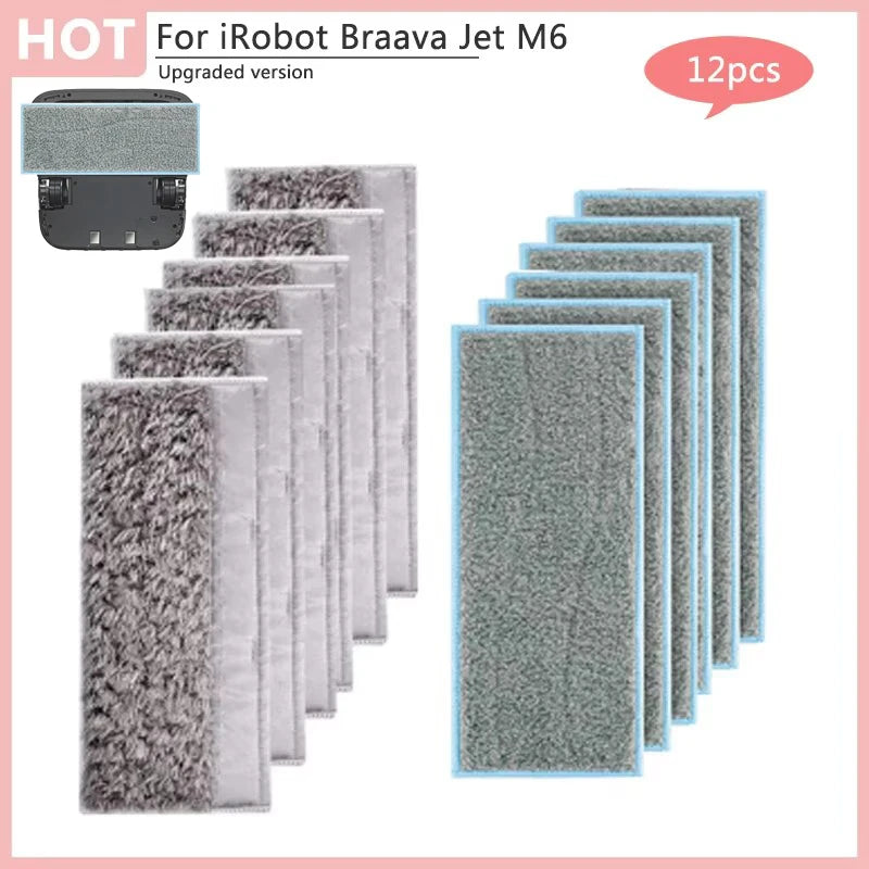 Pour aspirateur Robot iRobot Braava Jet M6, nettoyage humide et sec, chiffons de nettoyage, tampons, accessoires de remplacement, pièces lavables