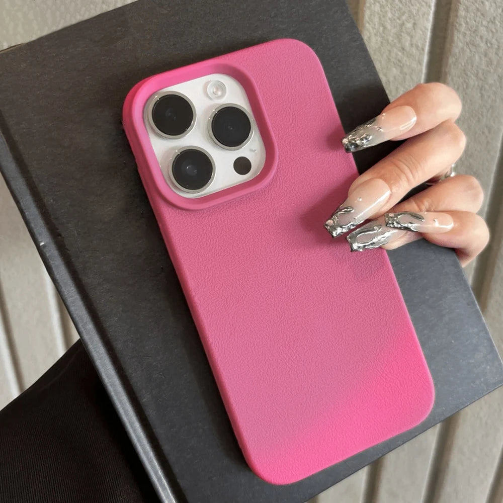 Coque de téléphone en cuir TPU, étui souple antichoc pour iPhone 17 Pro Max 16 13 11 15 14 Plus 12 17 Air 17Promax 16promax