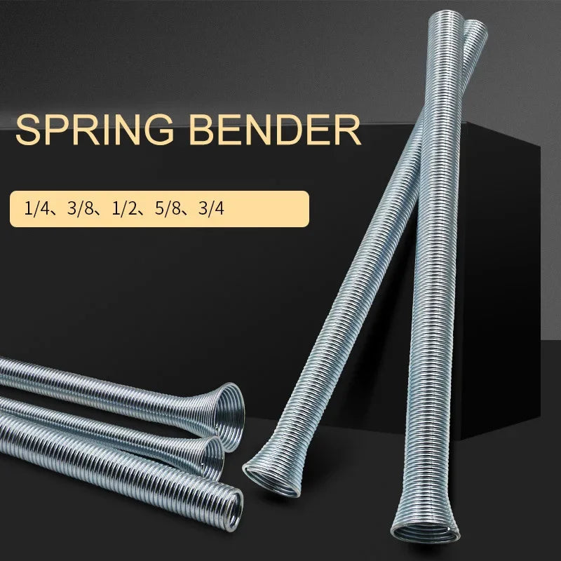 Cintreuses de tubes en cuivre à ressort de Style extérieur Premium, 5 pièces, tuyau de ligne de pliage interne pliable manuel pour O.D. Tuyaux de 1/4" à 5/8"