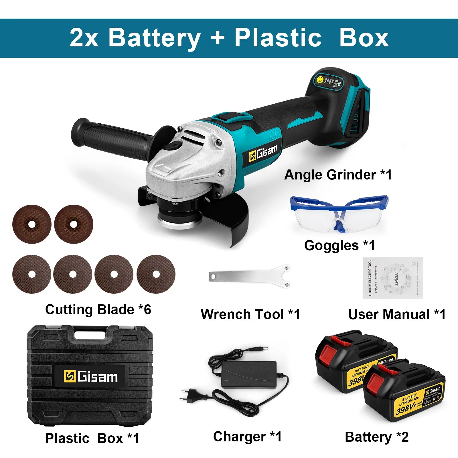 Gami 125mm 4 vitesses meuleuse d'angle sans brosse meulage sans fil polissage Machine de découpe outils électriques pour Makita 18V batterie broche