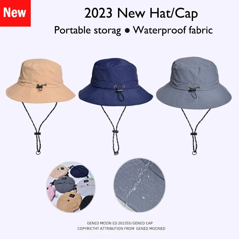 Chapeau anderImperméable pour Homme et Femme, Pare-soleil de Pêche, Alpinisme, Sports de Plein Air, Casquette à la Mode, E27, Printemps et Été