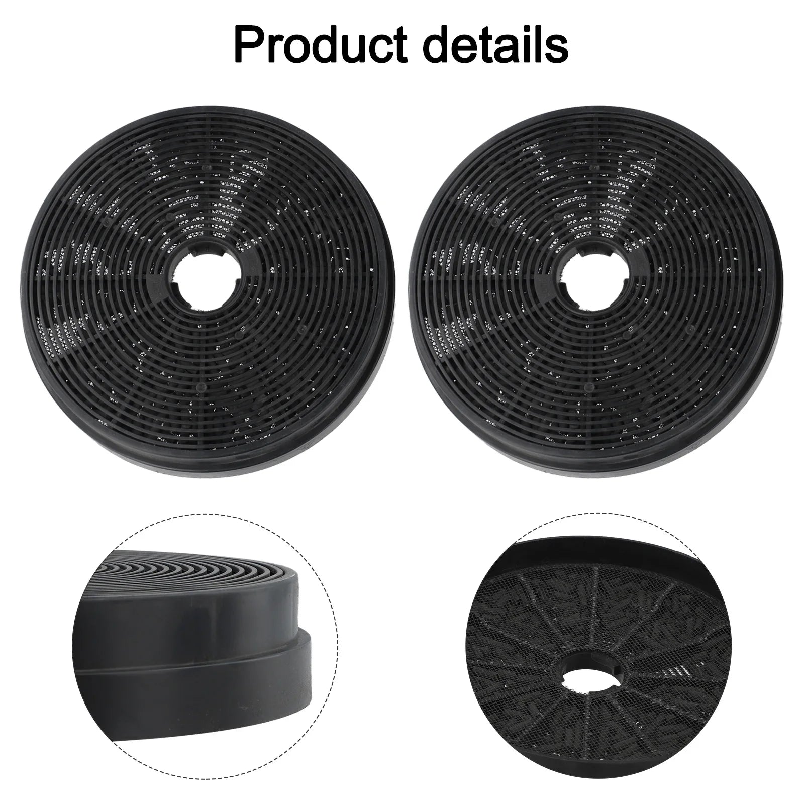 2 pièces filtres à charbon actif pour hotte de cuisine domestique 175mm * 175mm * 35mm filtre à charbon actif pour hotte de cuisine