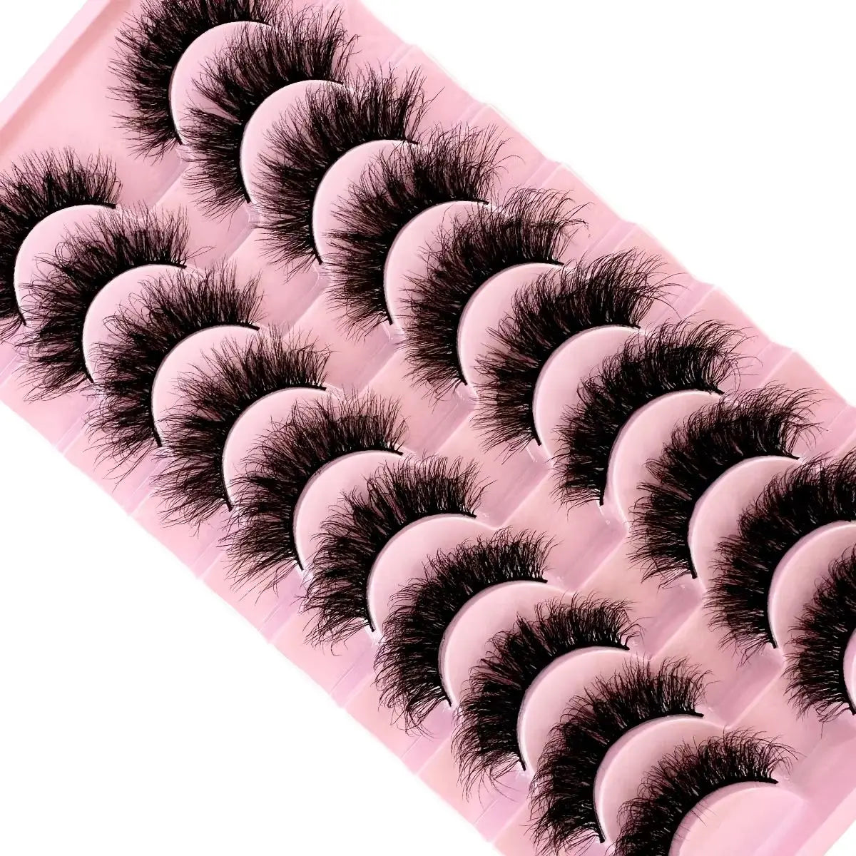 10 paires de Faux Cils 8D en vison naturel, Volume dramatique, Extension de Faux Cils, vente en gros, outil de maquillage