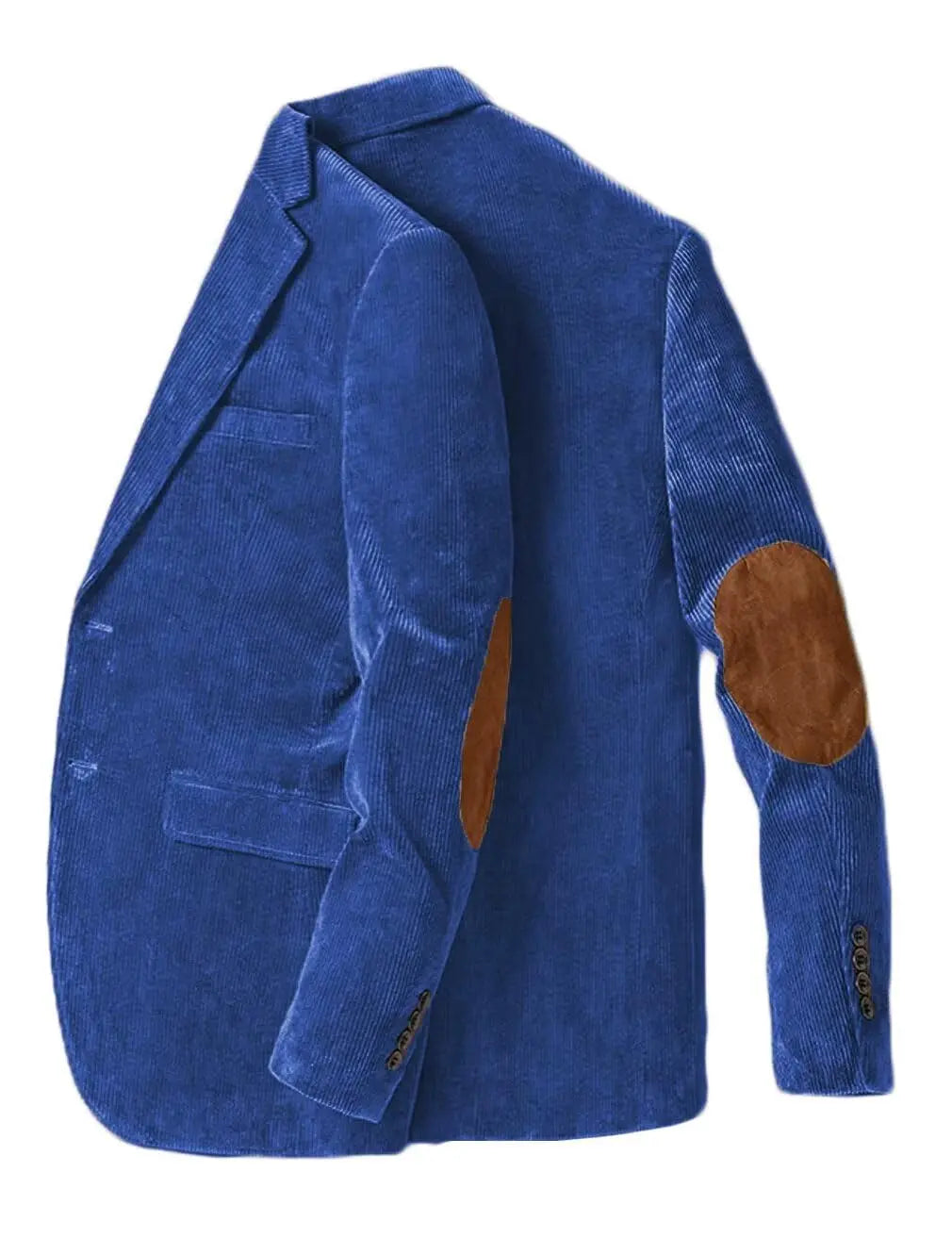Blazer en velours côtelé pour hommes avec coudière, veste d'affaires décontractée, manteaux de Sport de printemps et d'automne