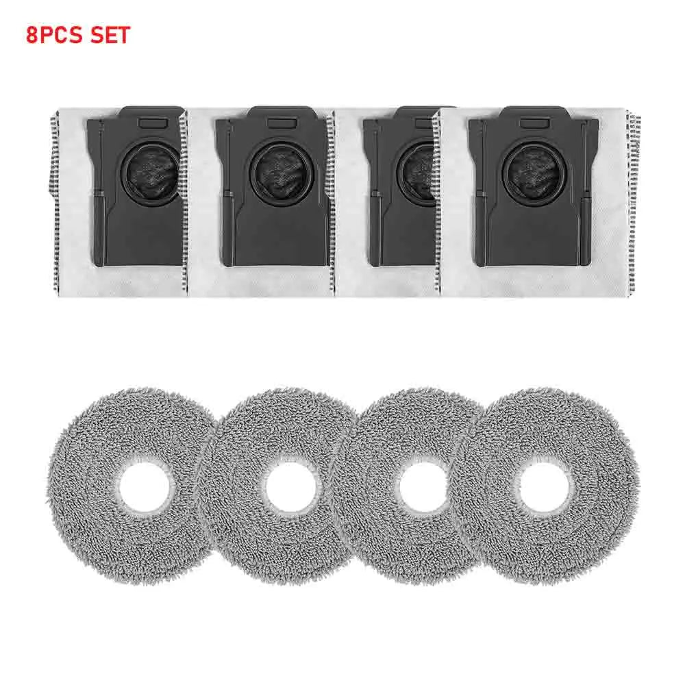 Chiffons de nettoyage, sacs à poussière pour Dreame X50 Pro/X50 Ultra/X50 Master/L40S Pro Ultra/L50 Pro Ultra/MOVA V50 Ultra, brosses principales et latérales, filtres